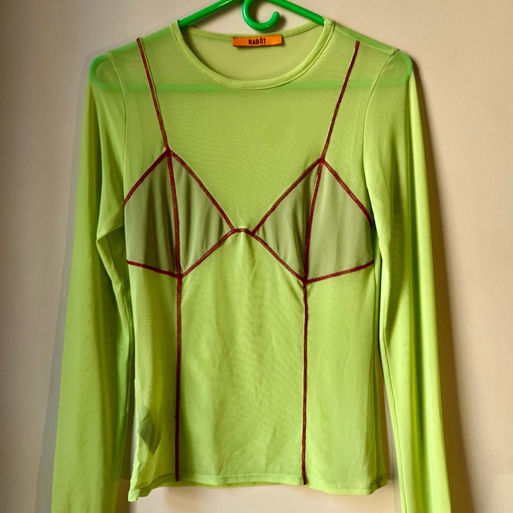 RABÔT Sur Top in Chartreuse